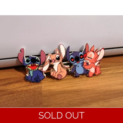 Disney Stitch & Angel Hair Clip